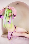 cc choker code_geass cosplay croptop green_hair hairband miniskirt mosaic_kakera skirt tatsuki veil rating:Safe score:1 user:nil!