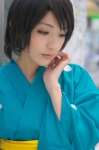 ahoge araragi_tsukihi bakemonogatari chamaro cosplay nisemonogatari yukata rating:Safe score:0 user:nil!