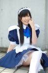 apron cosplay dress hairband maid maid_uniform minatsuki_naru original thighhighs zettai_ryouiki rating:Safe score:0 user:nil!