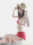 bikini_top microskirt nishitate_saori skirt straw_hat swimsuit rating:Safe score:0 user:nil!