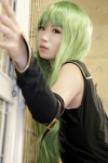 cc code_geass cosplay detached_sleeves green_hair kurasaka_kururu robe shorts rating:Safe score:1 user:pixymisa
