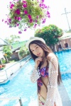 bikini_top cardigan fedora lynn_(ii) sarong swimsuit xiuren_139 rating:Safe score:0 user:nil!