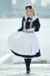 axis_powers_hetalia belarus blonde_hair cosplay dress hairbow miyabi pantyhose rating:Safe score:2 user:nil!