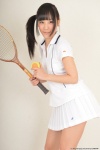 hamada_yuri pleated_skirt polo side_ponytail skirt tennis_racket rating:Safe score:0 user:nil!