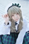 beret blonde_hair blouse cosplay jacket no-rin skirt suzuki_akari vest yukako rating:Safe score:1 user:nil!
