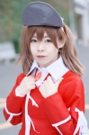 blazer blouse cosplay kantai_collection ryuujou_(kantai_collection) saeki_sae twintails visor_cap rating:Safe score:0 user:nil!