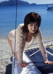 beach bikini blouse boat cleavage hoshino_aki ocean open_clothes swimsuit rating:Safe score:0 user:nil!