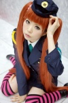 cosplay orange_hair police_uniform policewoman saki_kano so striped thighhighs zone-00 rating:Safe score:0 user:Log