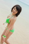beach bikini cleavage ocean shinozaki_ai side-tie_bikini swimsuit welcome_to_my_ai_land wet rating:Safe score:1 user:nil!