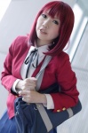 blazer blouse bookbag cosplay hana_(ii) kushieda_minori pleated_skirt red_hair school_uniform skirt toradora! rating:Safe score:0 user:nil!