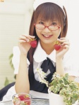 apron blouse glasses hairband hamada_shouko jumper maid maid_uniform rating:Safe score:0 user:nil!