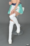 4k-star_124 arai_tsukasa leggings miniskirt pantyhose sheer_legwear skirt rating:Safe score:0 user:nil!