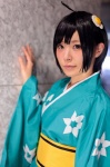 ahoge araragi_tsukihi bakemonogatari cosplay hair_clip nisemonogatari sasuke yukata rating:Safe score:0 user:pixymisa