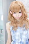 blonde_hair choker cosplay dress green_eyes himemiya_mahore masuwaka_tsubasa_(cosplay) rating:Safe score:1 user:pixymisa