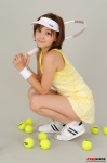 dress momohara_mina rq-star_221 socks tennis_racket visor rating:Safe score:1 user:nil!