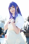apron asakura_tiyo blouse cosplay purple_hair ribbon_tie skirt working!! yamada_aoi rating:Safe score:0 user:pixymisa