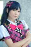 akitsu_honoka bows cosplay hairbow idolmaster kisaragi_chihaya school_uniform rating:Safe score:2 user:pixymisa
