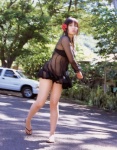 bikini dress flower mitsuya_youko sandals see-through sukin_shippu swimsuit rating:Safe score:0 user:nil!