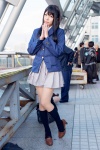 akiyama_mio blazer blouse cosplay kano kneesocks k-on! pantyhose pleated_skirt school_uniform sheer_legwear skirt rating:Safe score:0 user:pixymisa