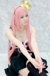 cosplay crown dress megurine_luka pink_hair shirato_miyuki thighhighs vocaloid world_is_mine_(vocaloid) zettai_ryouiki rating:Safe score:0 user:nil!
