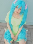 blue_hair cosplay dress hatsune_miku my_room_disco_night_(vocaloid) twintails vocaloid yuu rating:Safe score:3 user:nil!