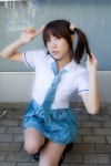 blouse cosplay idolmaster kneesocks pleated_skirt school_uniform shino_kei skirt takatsuki_yayoi tie twintails rating:Safe score:1 user:nil!