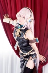 boots cosplay headset ibara kunoichi megurine_luka pink_hair sleeveless thighhighs vocaloid rating:Safe score:2 user:pixymisa