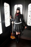 akiyama_mio bass blouse cosplay hairband kneehighs k-on! miniskirt necoco skirt rating:Safe score:2 user:nil!
