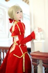 blonde_hair braid cosplay dress fate/series fate/stay_night kamui_arisa red_moon saber rating:Safe score:0 user:nil!