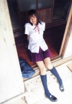 blouse bookbag costume hatachi_20 ichikawa_yui kneesocks miniskirt pleated_skirt school_uniform skirt rating:Safe score:0 user:nil!