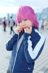 cosplay futaki_kanata gym_uniform little_busters! pink_hair track_jacket yuu_(ii) rating:Safe score:0 user:pixymisa