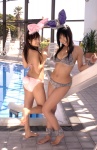 animal_ears ass bikini bunny_ears cleavage dgc_0125 pool sano_natsume swimsuit tail yamamoto_saori rating:Safe score:1 user:nil!