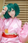 aqua_hair cosplay macross macross_frontier miiko ranka_lee twintails yukata rating:Safe score:1 user:nil!