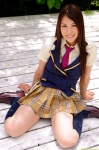 blouse dgc_0866 fujishiro_saya kneesocks pleated_skirt school_uniform skirt tie vest rating:Safe score:0 user:nil!