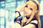 blonde_hair collar cosplay headset houtou_singi lily_(vocaloid) vest vocaloid rating:Safe score:1 user:Kryzz