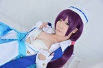 bra cleavage cosplay dress garrison_cap haruka love_live!_school_idol_project love_m@ster open_clothes purple_hair tojo_nozomi twintails rating:Safe score:1 user:nil!