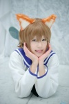 animal_ears cat_ears cosplay miyafuji_yoshika sailor_uniform school_uniform strike_witches utateika-na rating:Safe score:0 user:nil!
