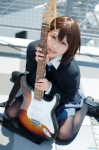 blazer blouse cosplay guitar hair_clips hirasawa_yui k-on! misaki pantyhose pleated_skirt school_uniform skirt rating:Safe score:0 user:nil!