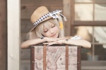 blonde_hair cosplay dress fate/grand_order fate/series hat konoe_mari marie_antoinette_(fate/grand_order) marie's_vacation twintails rating:Safe score:0 user:nil!