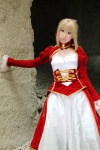 blonde_hair braid cosplay dress fate/series fate/stay_night kamui_arisa red_moon saber rating:Safe score:0 user:nil!