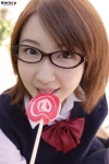 blouse cardigan costume glasses kojima_kotomi lollipop pleated_skirt school_uniform skirt rating:Safe score:0 user:nil!