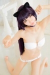 animal_ears bikini cat_ears choker cosplay gokou_ruri kuro_neko_o_kigae_suru mike ore_no_imouto_ga_konna_ni_kawaii_wake_ga_nai purple_hair swimsuit rating:Safe score:6 user:nil!