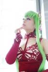 bra cc choker code_geass cosplay detached_sleeves gown green_hair suu rating:Safe score:0 user:pixymisa