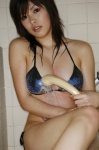 bathroom bikini cleavage matsuzaki_momoko side-tie_bikini swimsuit wet rating:Safe score:0 user:nil!