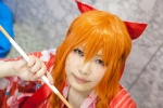 cosplay croptop hairbow hair_ribbons mitsuki_(ii) orange_hair original twin_braids yukata rating:Safe score:0 user:pixymisa