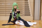boots cc code_geass cosplay detached_sleeves dress green_hair shorts soul thigh_boots thighhighs rating:Safe score:1 user:nil!