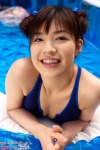cleavage hair_buns one-piece_swimsuit open_clothes pool swimsuit taneda_chieri wet rating:Safe score:0 user:nil!