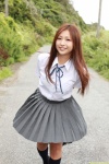 blouse dgc_0987 kneesocks pleated_skirt sayama_ayaka school_uniform skirt rating:Safe score:0 user:nil!
