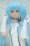 blue_hair collar cosplay dress elbow_gloves gloves nymph raki sora_no_otoshimono twintails rating:Safe score:1 user:nil!