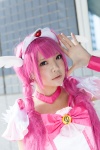 aisaka_ami choker cosplay cure_happy dress hoshizora_miyuki pink_hair pretty_cure smile_precure! tiara wristband rating:Safe score:0 user:pixymisa